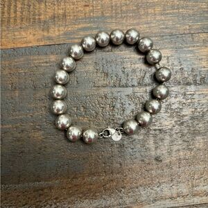 Tiffany and Co silver ball bracelet 10mm